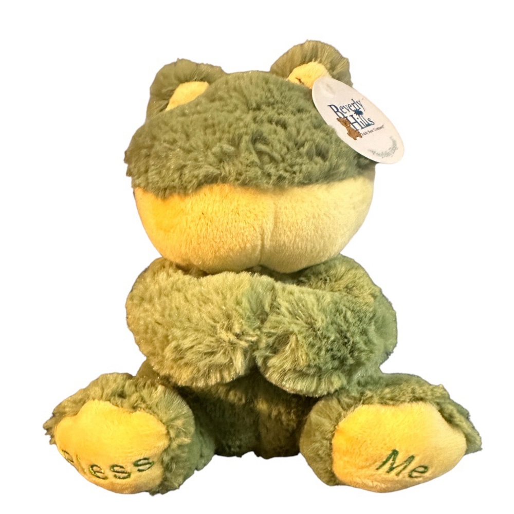 NWT Beverly Hills Teddy Bear Company 8” Plush Frog Bless Me 844112